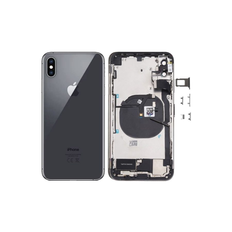 TAPA IPHONE XS MAX NEGRO CARCASA